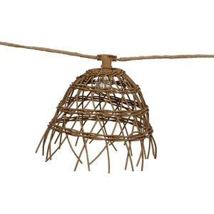 Svetelná reťaz hnedá 8m 10-svetiel IP44 - Alma vyobraziť