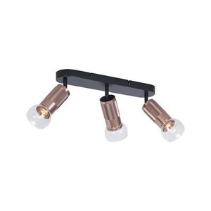 Zaoblené stropné bodové svietidlo tmavý bronz 3-svetelné nastaviteľné - Veerle vyobraziť