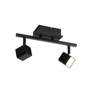 Moderné stropné svietidlo čierne vrátane LED 2-svetlo - Nola vyobraziť