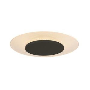Moderne plafondlamp wit met zwart 36cm incl. LED - Lido vyobraziť