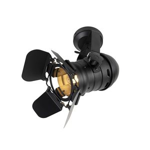 Inteligentné štúdiové bodové svetlo čierne otočné a naklápateľné vrátane Wifi A60 - Movie vyobraziť