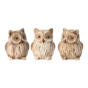 LIVARNO home Jesenná keramická dekorácia (sovy) vyobraziť