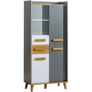 Regál W3 Werso Riviera/Biely/Antracit vyobraziť