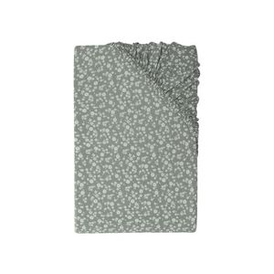 LIVARNO home Napínacia džersejová plachta, 180 – 200 x 200 cm (kvety/zelená) vyobraziť