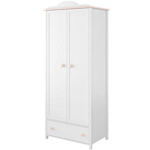 Skriňa 2D Luna LN-01 biely/ružové vyobraziť