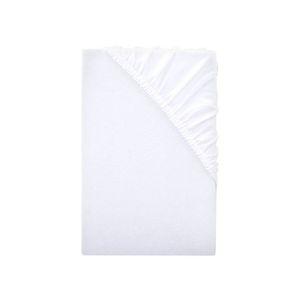 LIVARNO home Napínacia džersejová plachta, 180 – 200 x 200 cm (biela) vyobraziť