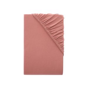 LIVARNO home Napínacia džersejová plachta, 90 – 100 x 200 cm (bledoružová) vyobraziť