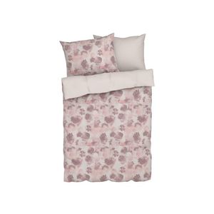 LIVARNO home Obojstranná posteľná bielizeň z bavlneného saténu, 200 x 220 cm (Akvarel/rosé) vyobraziť