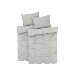 LIVARNO home Súprava posteľnej bielizne zo saténového mikrovlákna, 140 x 200 cm (zelená) vyobraziť