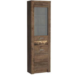 Vitrina rohová Indianapolis I23 tmavý jaseň vyobraziť