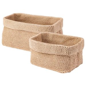 W5 Závesný organizér/Úložné košíky (súprava úložných košíkov, 2-dielna/béžová) vyobraziť