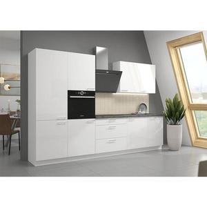 Kuchynská linka Lara 310 MDF biela lesklá bez dosky vyobraziť