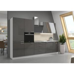 Kuchynská linka Lara 310 MDF sivá lesklá bez dosky vyobraziť