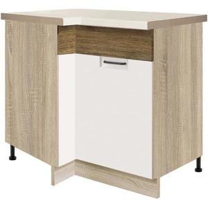 Skrinka do kuchyne Favorit 14d pravá dub Sonoma/biela+Ribbeck vyobraziť