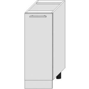 Skrinka do kuchyne Bono D30 Cargo + Kôš Biela Alaska/biela vyobraziť