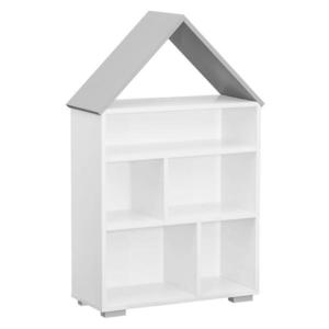 Regál Bb01 Chatka bielo-sivá vyobraziť