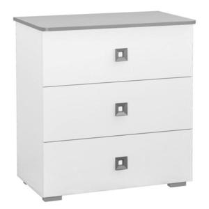Komoda Bb05 biela+sivá vyobraziť