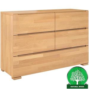 Komoda drevená buk 5s Skandica Sparta prírodný vyobraziť