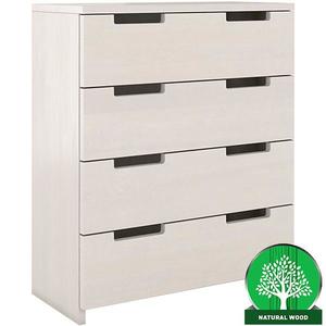 Komoda drevená borovica 4s Skandica Spectrum Biely vyobraziť