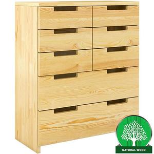 Komoda drevená borovica 8s Skandica Spectrum Prirodzené vyobraziť