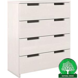 Komoda drevená buk 4s Skandica Spectrum Biely vyobraziť