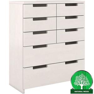 Komoda drevená buk 8s Skandica Spectrum Biely vyobraziť