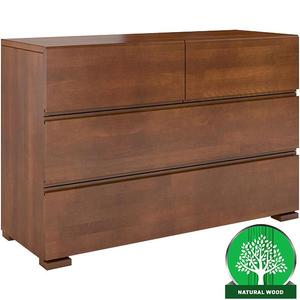 Komoda drevená buk 4s Skandica Vestre Orech vyobraziť