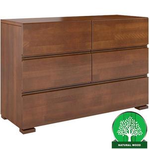 Komoda drevená buk 5s Skandica Vestre Orech vyobraziť