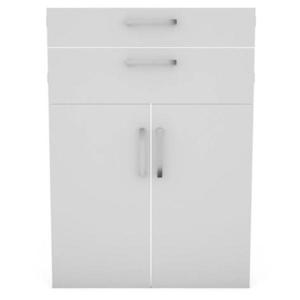 Sada 2 dvierok a 2 zásuviek bielych pre regál Torino vyobraziť