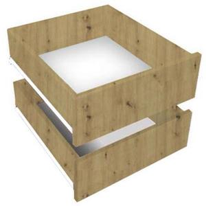 Súprava zásuviek (2 ks) 120 150 180 200 Dub Artisan/čierna vyobraziť