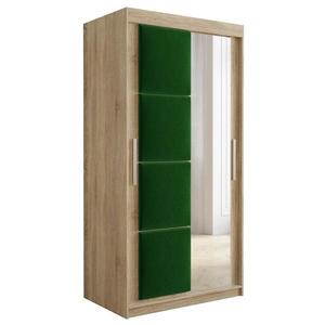 Skriňa Tapi 100 Dub Sonoma/zelená vyobraziť