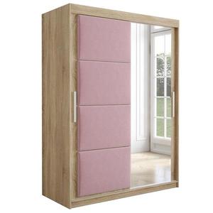 Skriňa Tapi 150 Dub Sonoma/Ružová vyobraziť