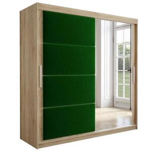 Skriňa Tapi 200 Dub Sonoma/zelená vyobraziť