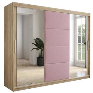 Skriňa Tapi 250 Dub Sonoma/Ružová vyobraziť