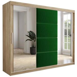 Skriňa Tapi 250 Dub Sonoma/zelená vyobraziť