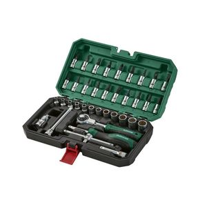 PARKSIDE® Nástrčné kľúče s račňou s pohyblivou hlavou (37-dielna súprava) vyobraziť