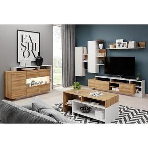 Obývacia stena Alva dub grande /biely mat vyobraziť