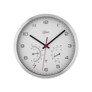 LIVARNO home Nástenné hodiny (strieborná/biela) vyobraziť