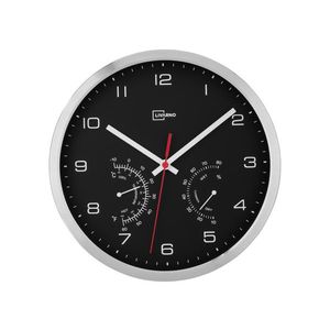 LIVARNO home Nástenné hodiny (strieborná/čierna) vyobraziť