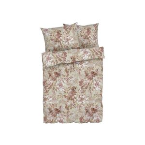 LIVARNO home Posteľná bielizeň, 200 x 220 cm (hnedá/kvety) vyobraziť