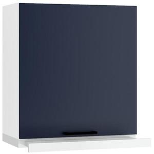 Kuchynská skrinka Max W60/68 Slim Pl so strieborným digestorom námornícka modrá vyobraziť