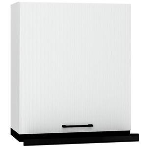 Skrinka do kuchyne Kate w60/68 slim pl čiernym digestorom biely hrášok vyobraziť