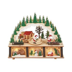 LIVARNO home Dekoratívny LED domček s pohyblivými figúrkami (vianočný oblúk) vyobraziť