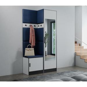 Predsieňový nábytok Roj 11 biely + Kronos 09 modrý vyobraziť