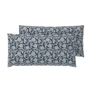 LIVARNO® Obliečky na vankúše z bavlny Renforcé, 40 x 80 cm, 2 kusy (modrá) vyobraziť