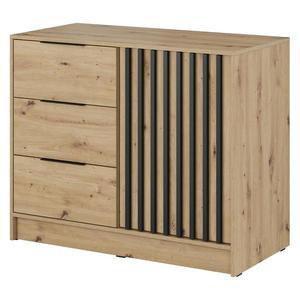 Komoda Nelly 2D Dub Artisan/Čierna vyobraziť