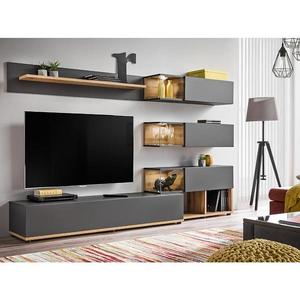 Obývacia stena Silk antracit/wotan vyobraziť