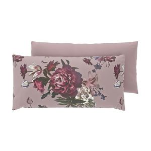 LIVARNO® Obliečky na vankúš zo saténového mikrovlákna, 40 x 80 cm, 2 kusy (kvety/bledoružová) vyobraziť