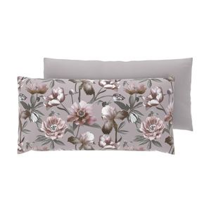 LIVARNO® Obliečky na vankúš zo saténového mikrovlákna, 40 x 80 cm, 2 kusy (kvety/béžová) vyobraziť