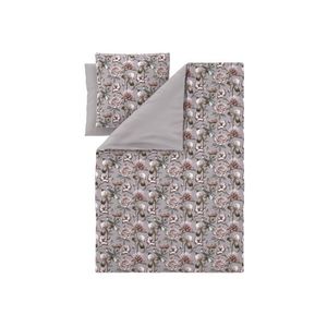 LIVARNO® Posteľná bielizeň zo saténového mikrovlákna, 140 x 200 cm (kvety/béžová) vyobraziť